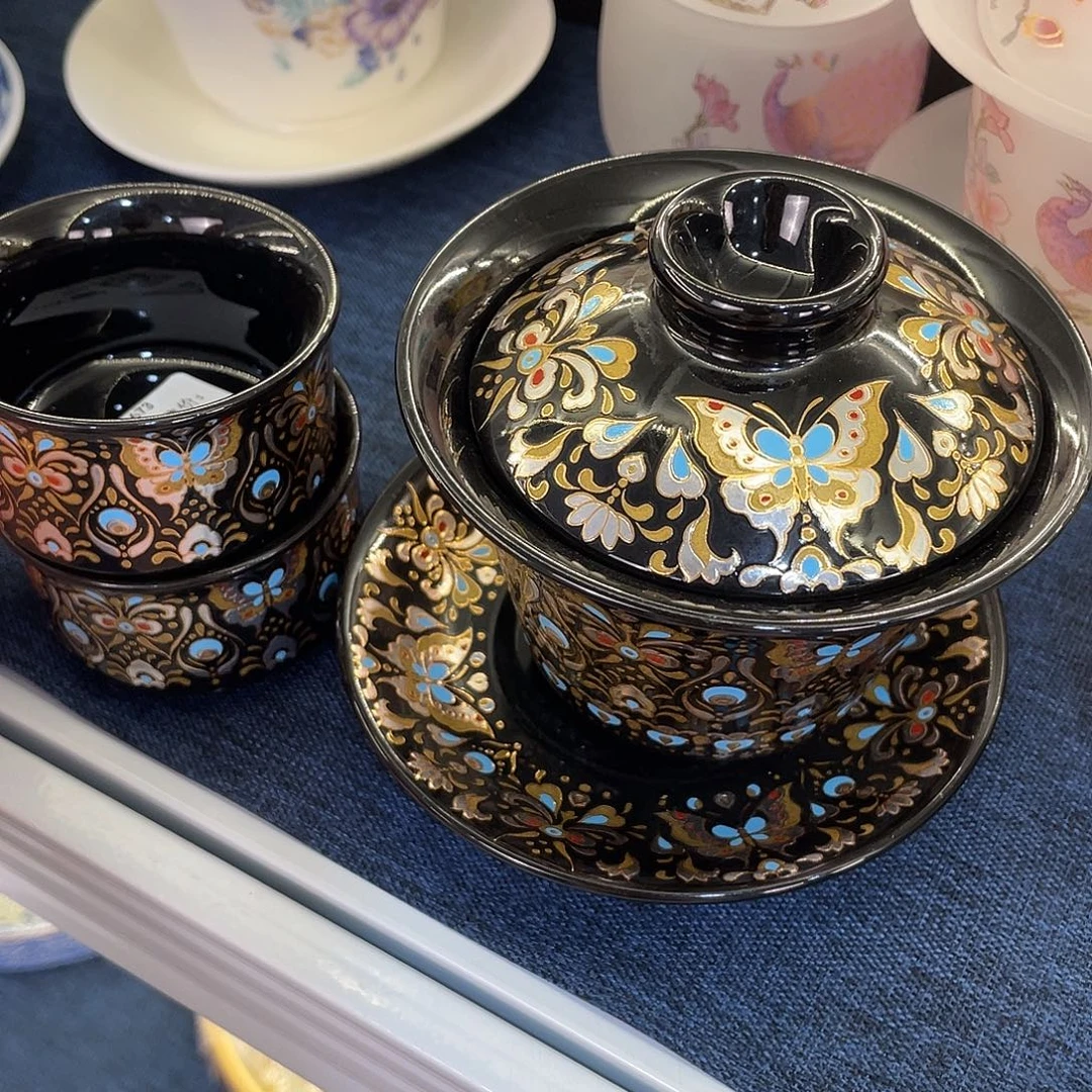 陶景德陶瓷盖碗茶具