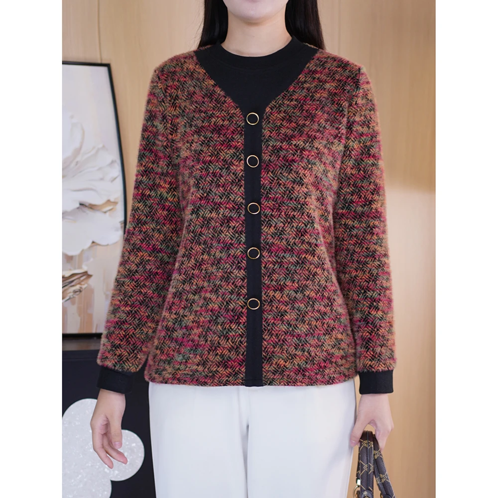 百搭卫衣洋气质针织衫显瘦上衣胖mm内搭大码女装冬遮肉高级感衣服