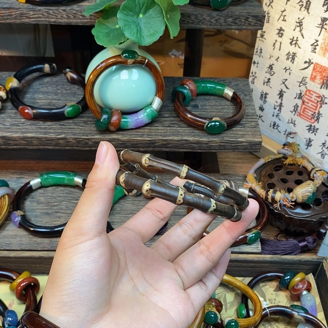 非金属无?****间紫竹藤镯