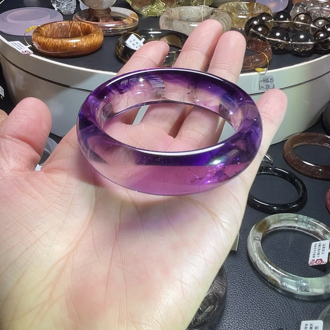 手镯水晶未镶嵌手镯