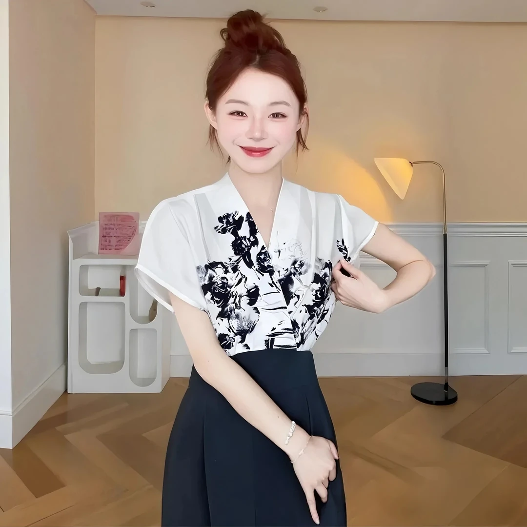 B高级感气质御姐范连体裤夏季时尚百搭高腰显瘦直筒裤连体衣D0867