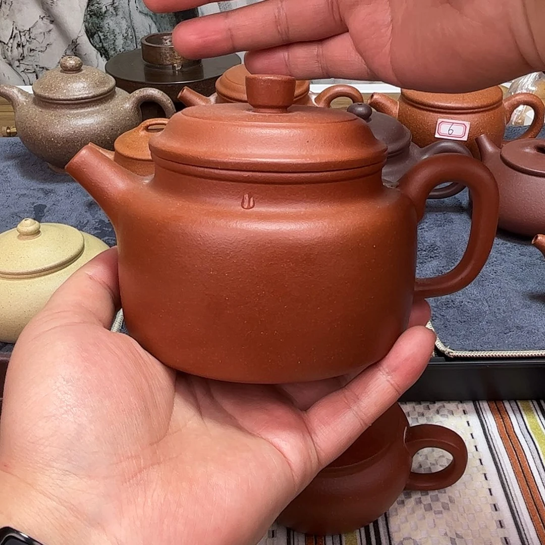 紫砂茶壶500毫升红降坡德钟
