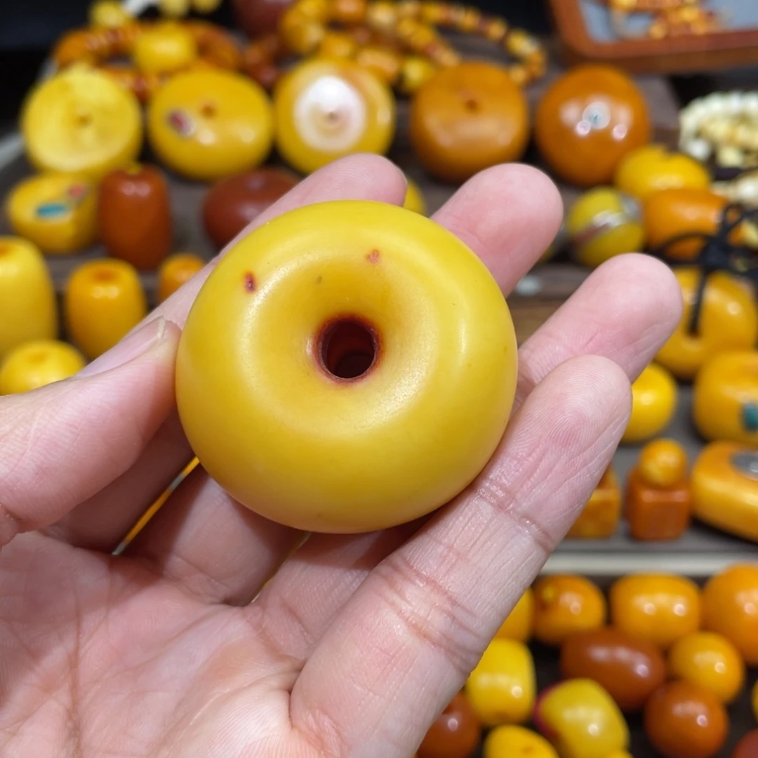 蜜蜡未镶嵌裸石墩子