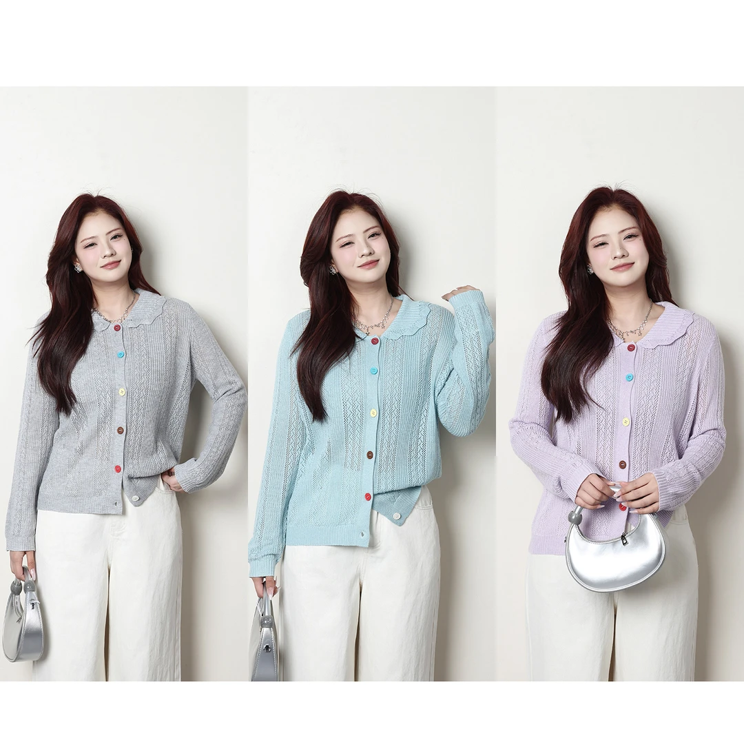 念念&李潇洒【童话小岛】微胖大码女春百搭显瘦童趣针织毛衣