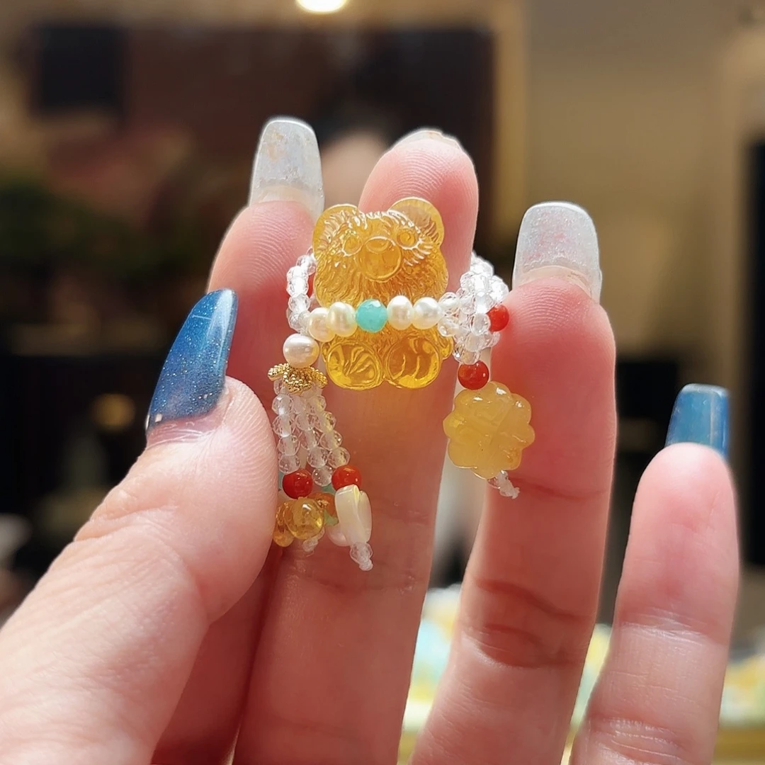 琥珀未镶嵌手镯琥珀