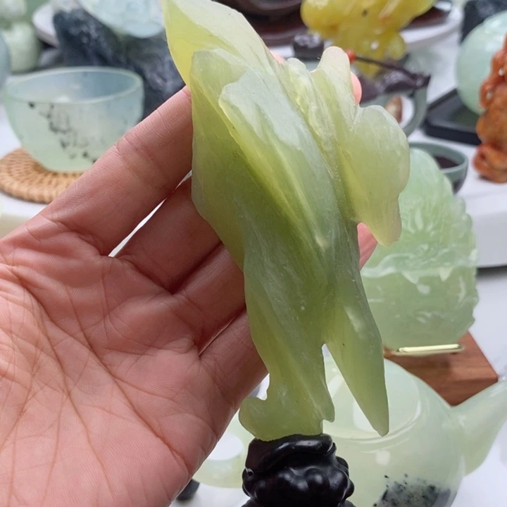 岫玉四大名玉摆件未镶嵌