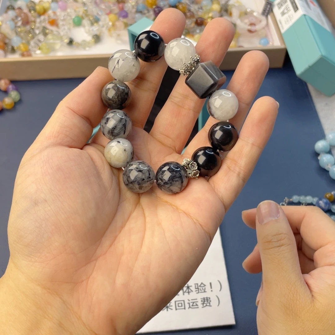 水晶银S925镶嵌手链