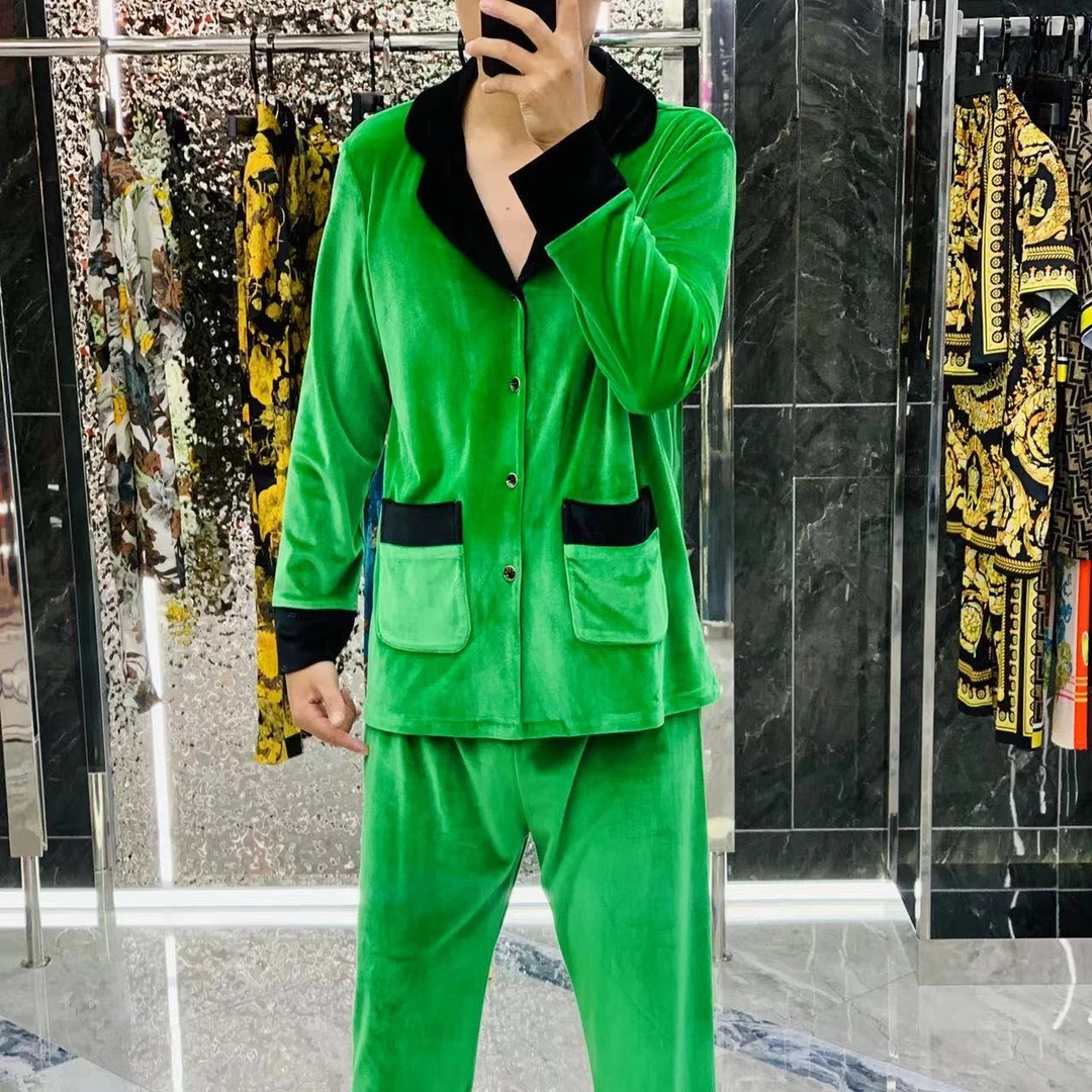 【857】丝绒弹力休闲家居服睡衣套装