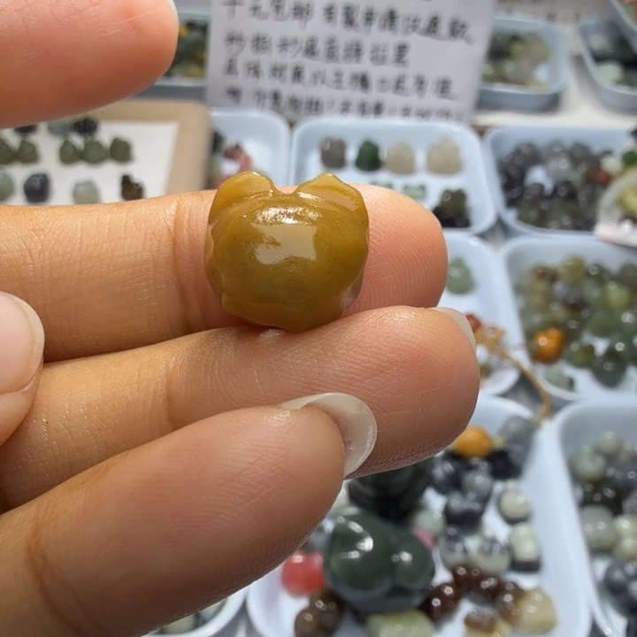 和田玉足银镶嵌珠宝半成品