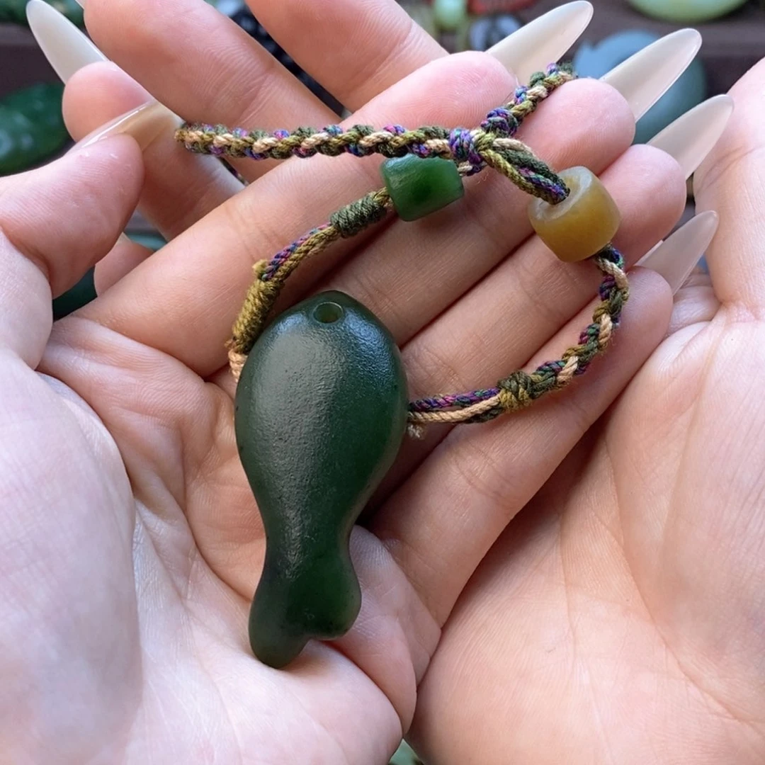 和田玉颈饰未镶嵌陈****艳定制