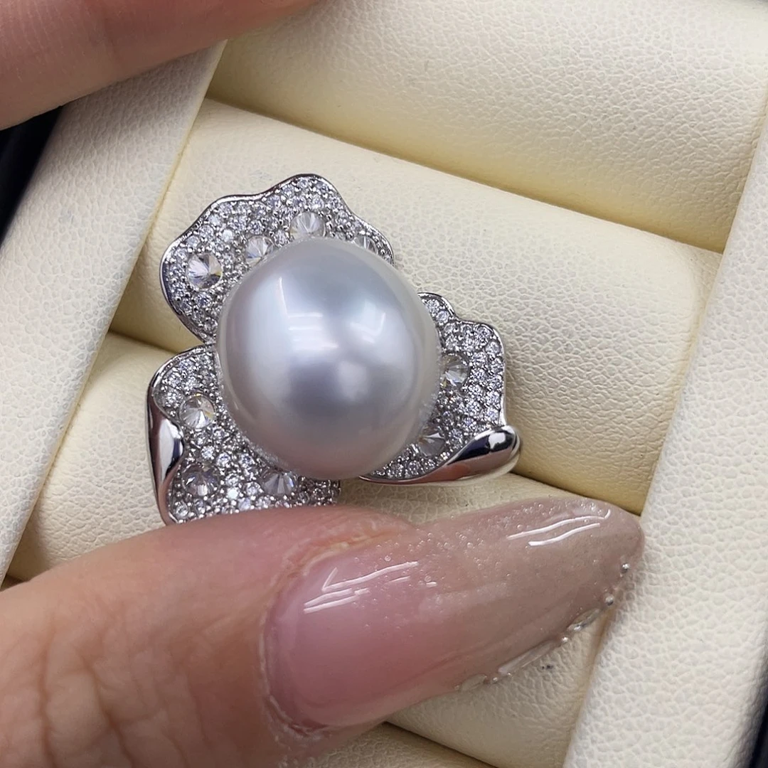 海水珍珠颈饰银S925镶嵌