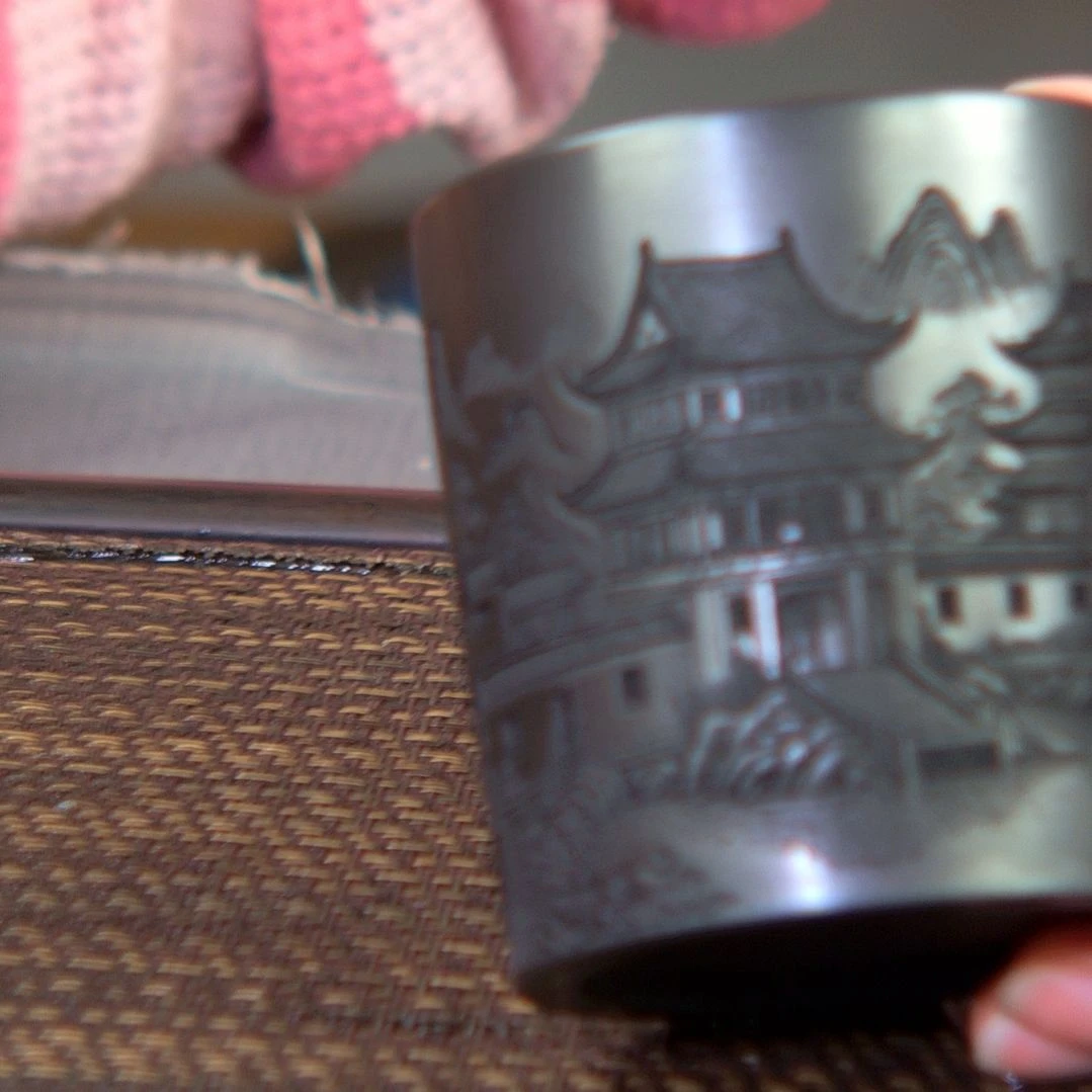 【闪购商品】茶杯绿泥高货放漏