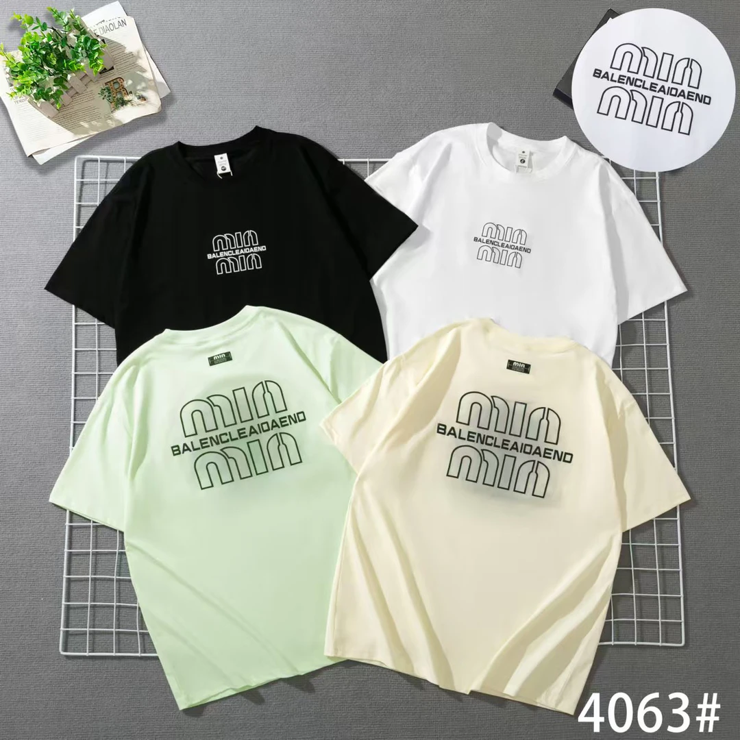 圆领青少年夏季免烫短袖印花T恤男装男士时尚韩版情侣潮流ins