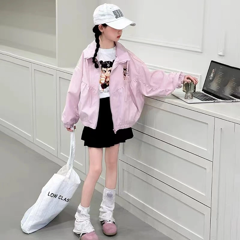 2583哪吒女童外套春秋款新款洋气儿童春装上衣小女孩春季夹克