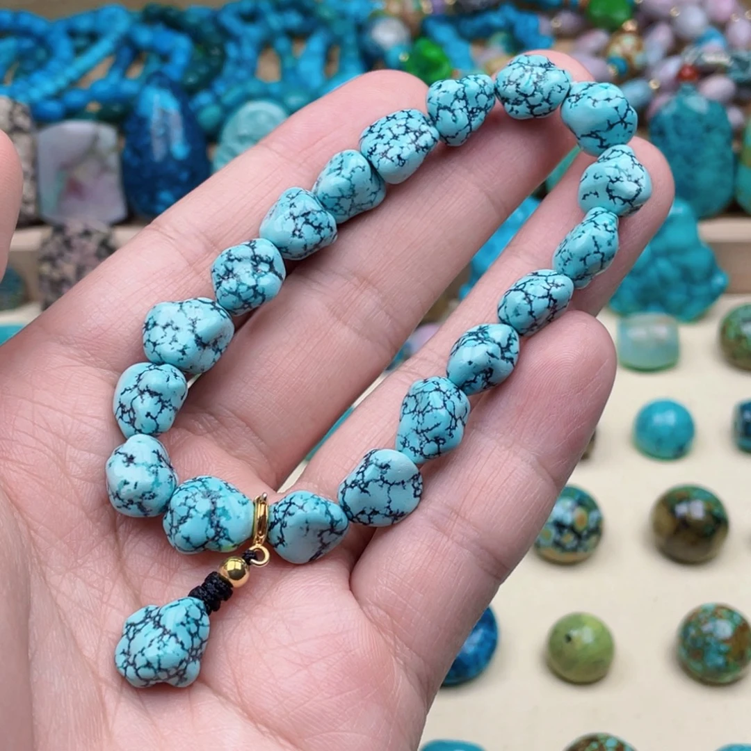 绿松石未镶嵌绿松石9mm