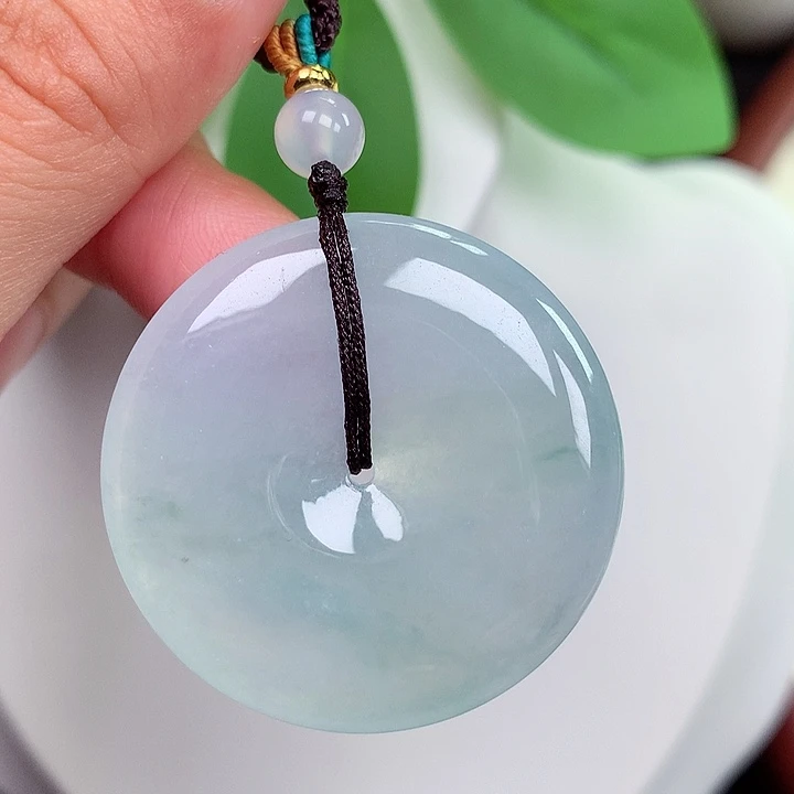 颈饰未镶嵌翡翠平安扣35.4x5.5mm