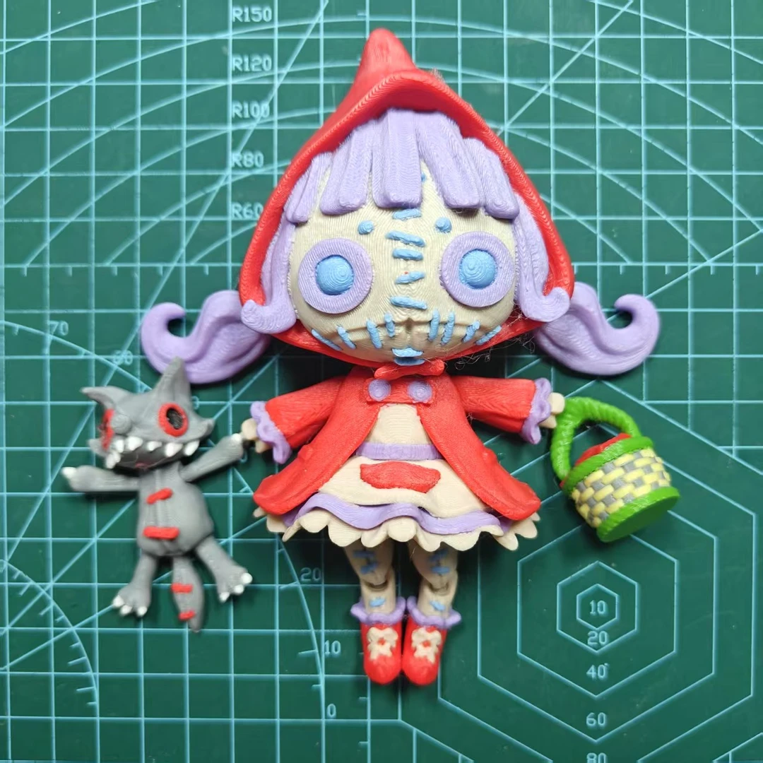 3d 打印模型摆件小红帽包包挂件冰箱贴小众玩偶谷子家居好物