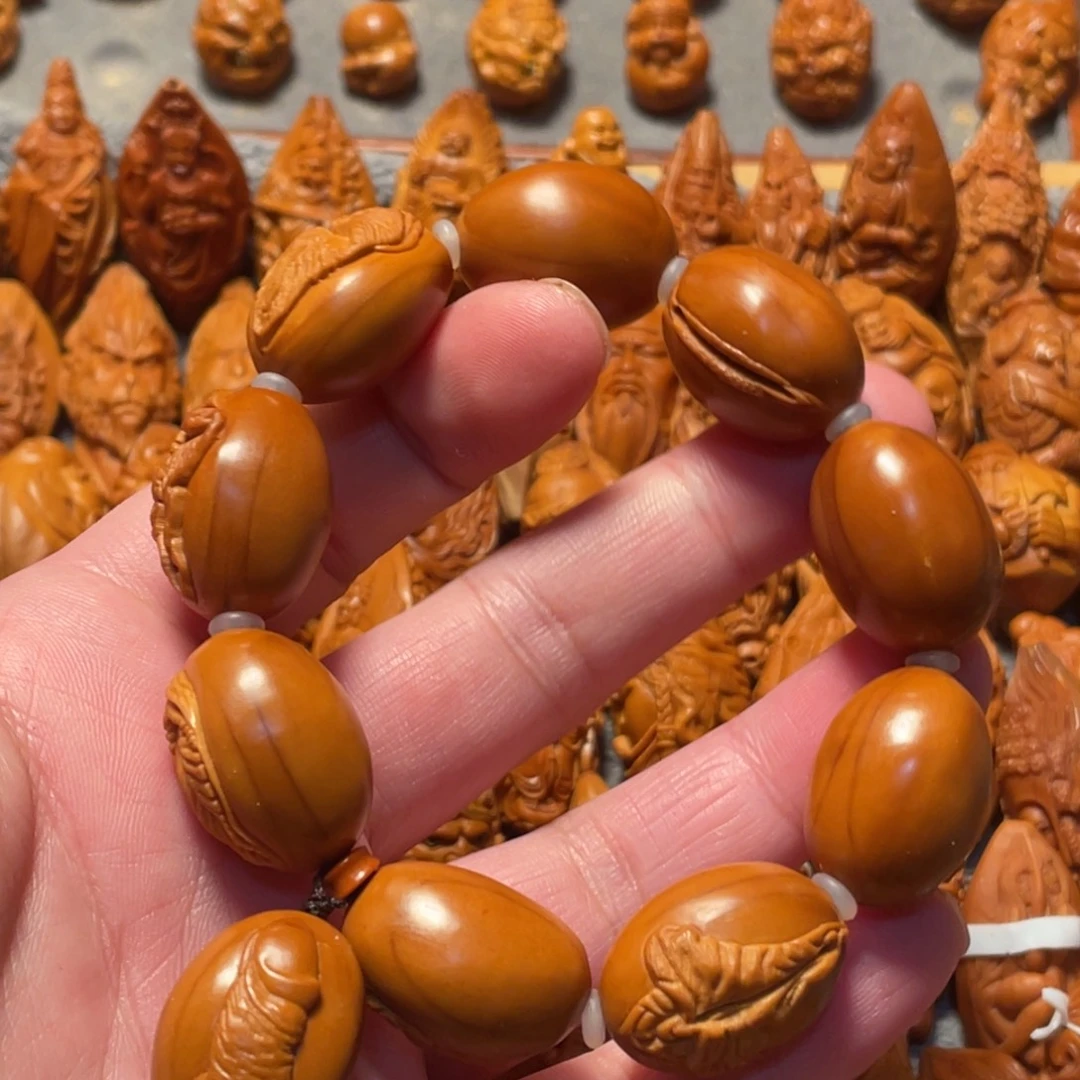 色***空手串/手链橄榄核生命手串