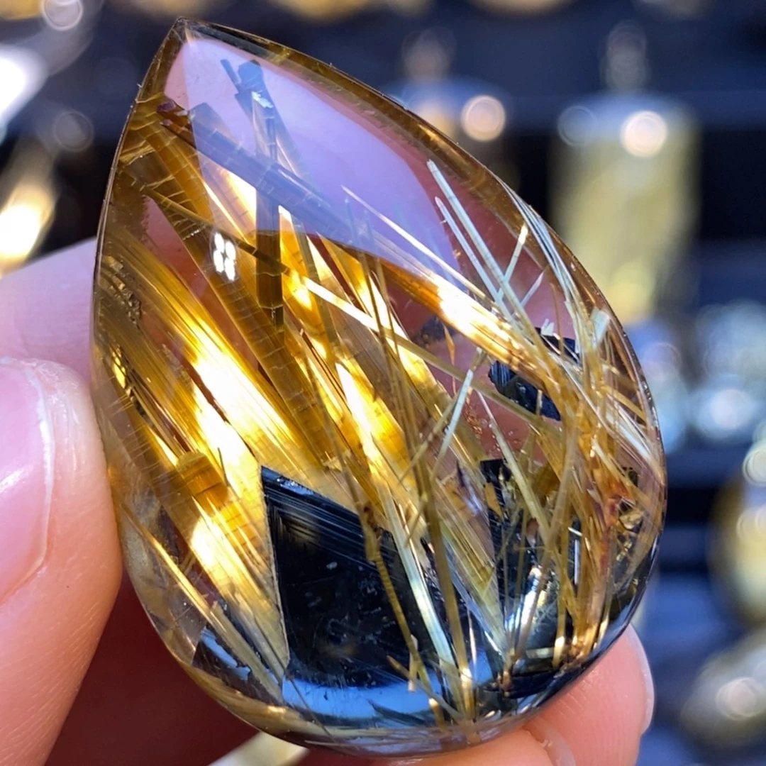 未镶嵌颈饰水晶钛晶水滴吊坠