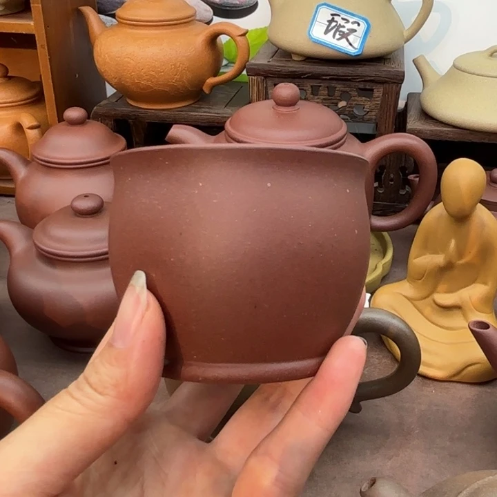 高***乐茶壶紫砂主人杯子140