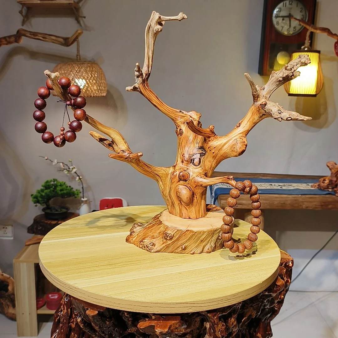 聪***然木太行崖柏随形意境摆件