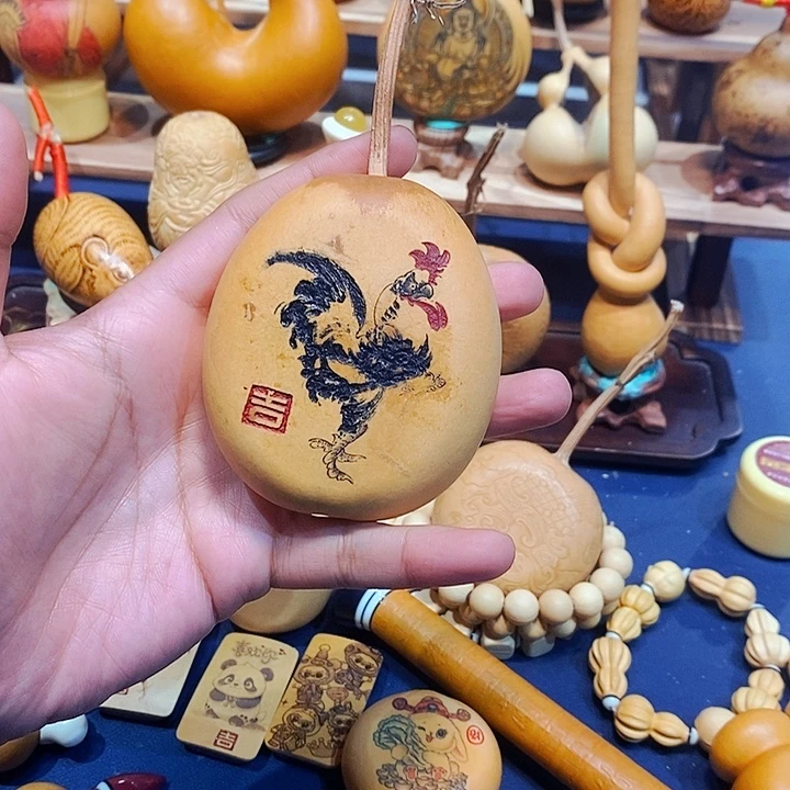 磨刻大公鸡葫芦葫芦