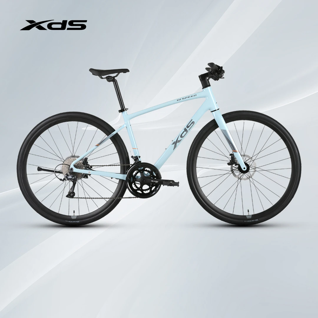 XDS/喜德盛【万人团】25款极速380油压碟刹18速通勤休闲平把公路车