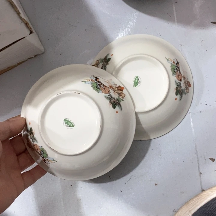瓷片象牙瓷小碗两只