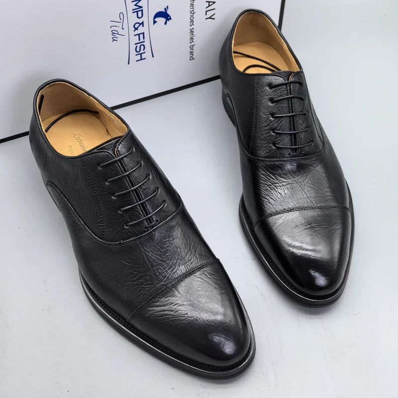 袋鼠皮三接头缝暗线鱼骨大琴底固特异全皮底（9050011）