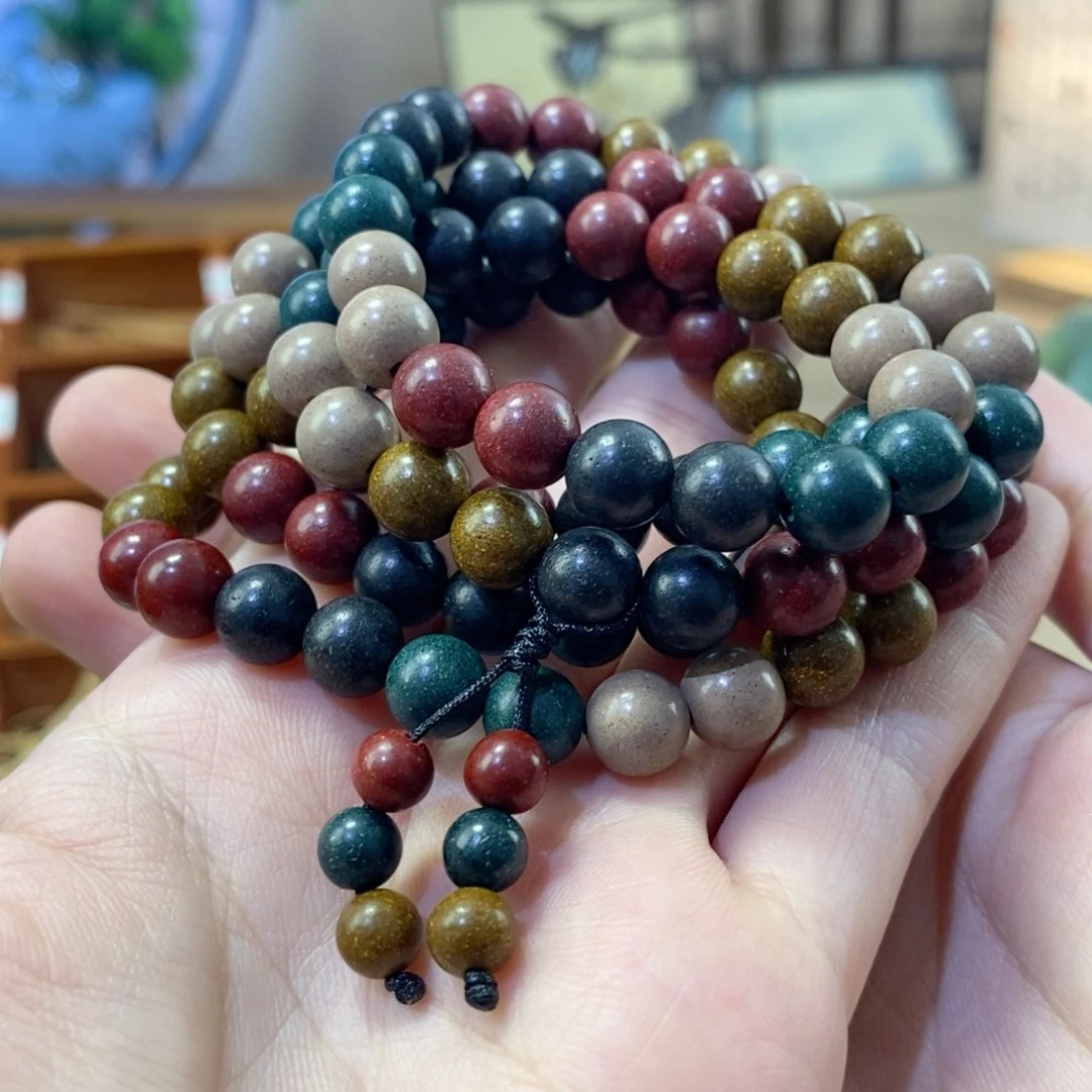 泥塑五行合香卡8mm108颗