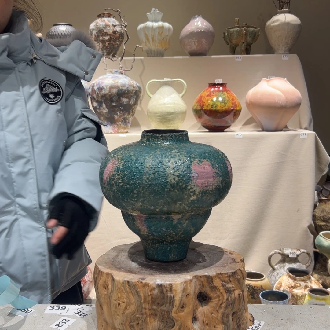 景德镇高温陶瓷花瓶摆件819结不结婚