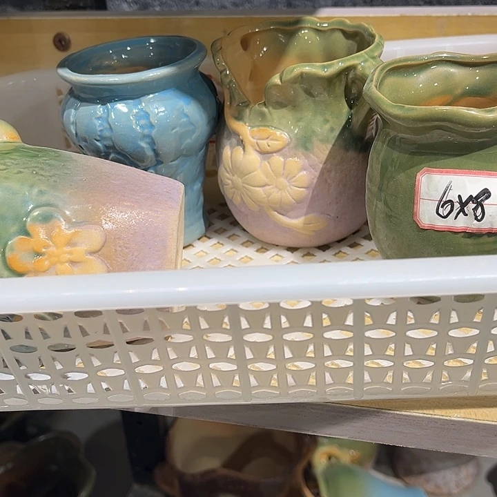 瓷片陶瓷多肉花盆捏花艺术品