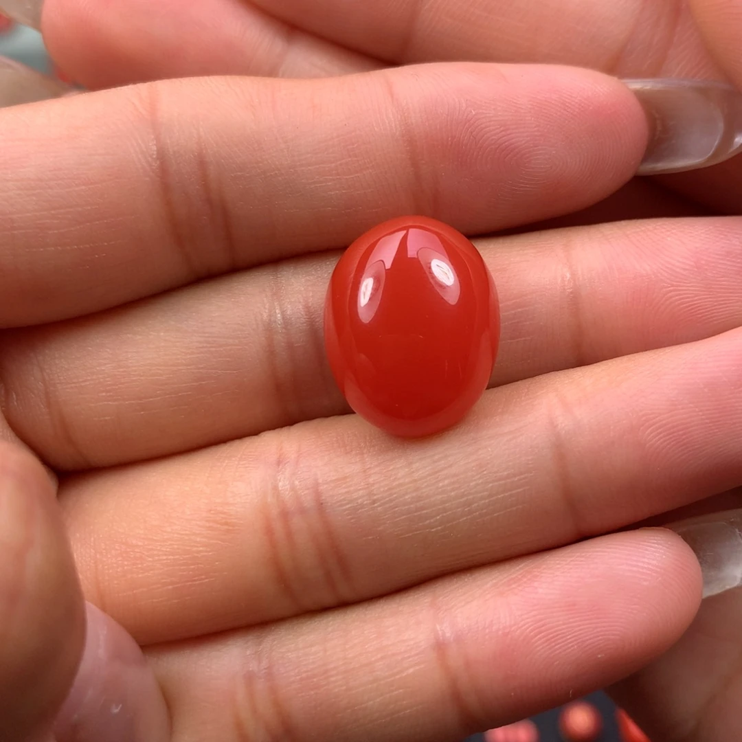 南红玛瑙戒面未镶嵌