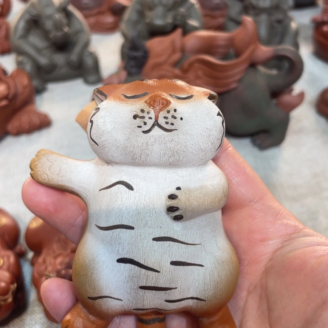 【闪购商品】紫砂茶宠C****紫砂躺平虎