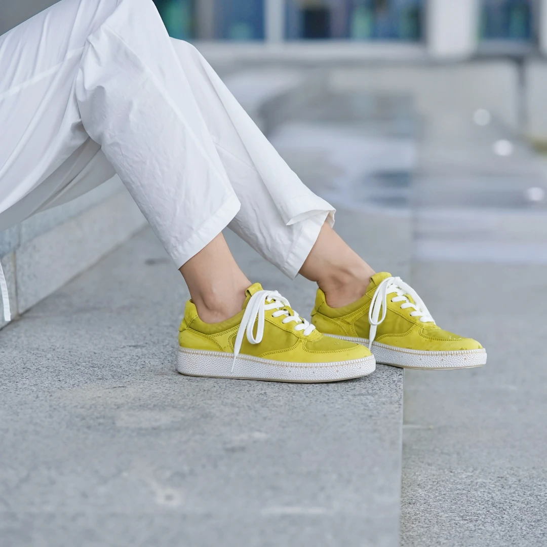 西部印像马皮透气手工鞋高级帆布2025春季潮流运动小板鞋2721