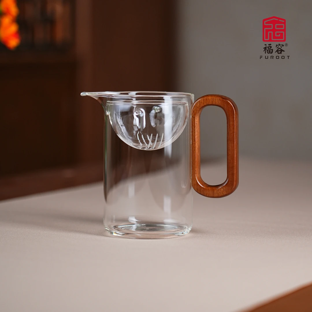 FUROOT/福容0字把逍遥公杯300ml 小青柑专用泡茶壶过滤一体玻璃
