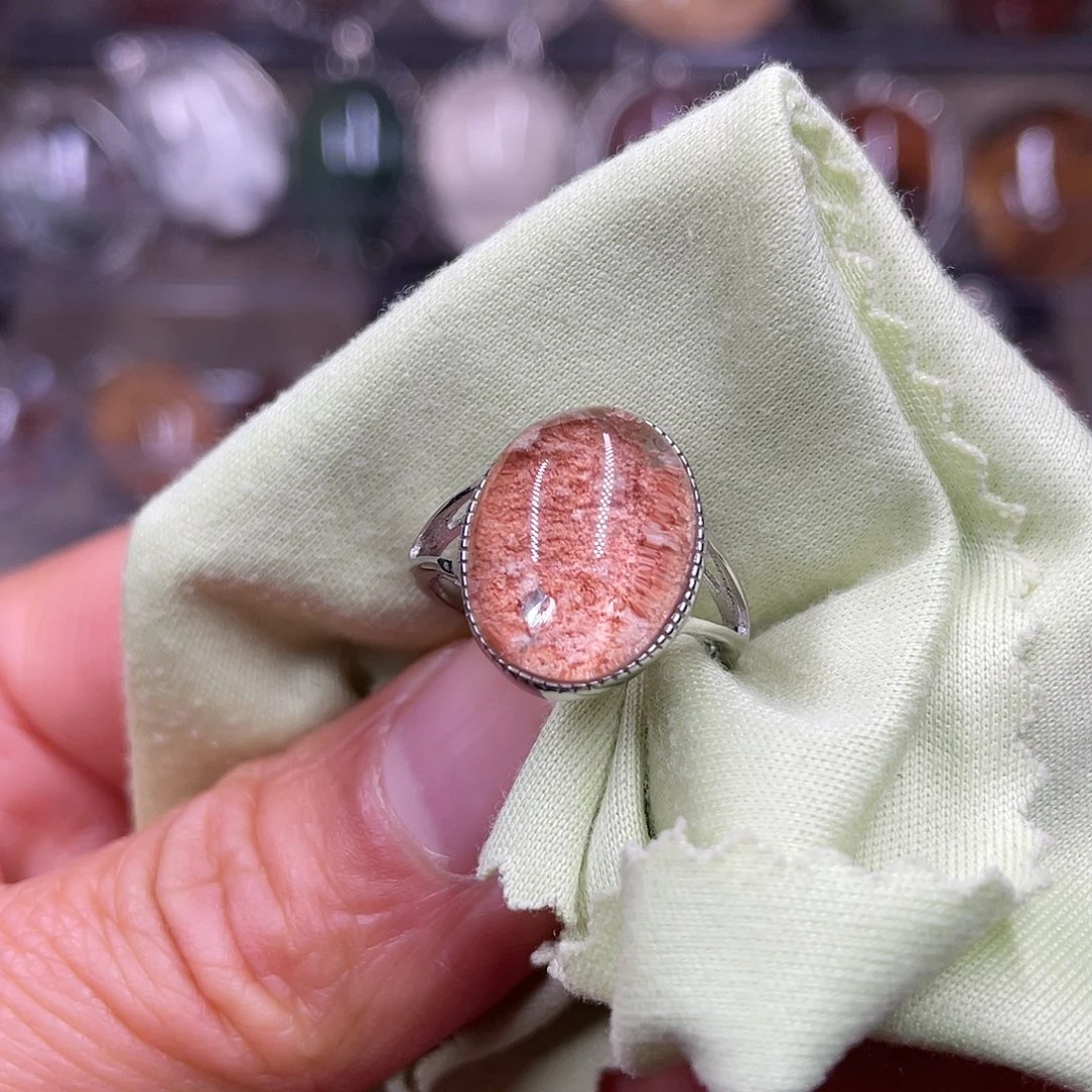 【闪购商品】水晶珠宝半成品银S925镶嵌戒指