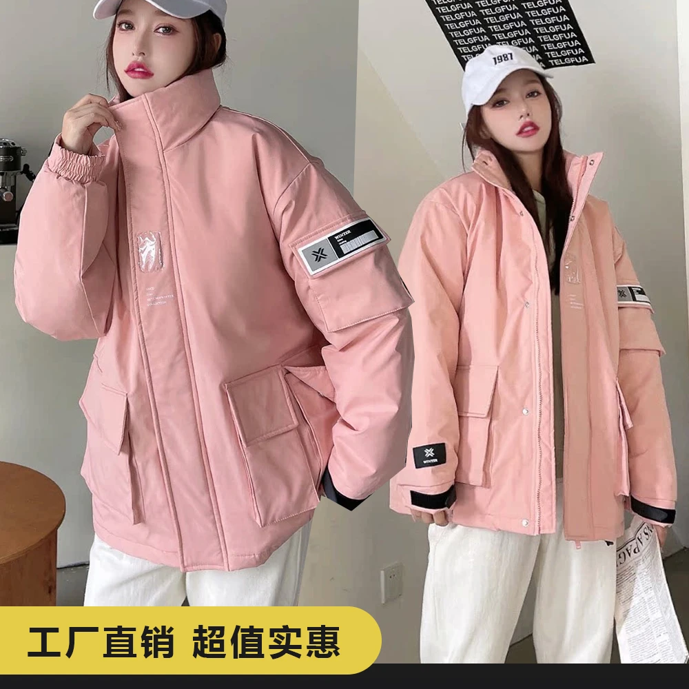 工装休闲派克羽绒服保暖外套男女同款YY016