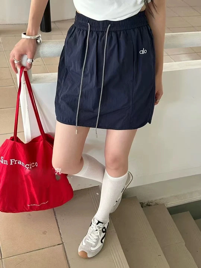 欧货半身裙夏季薄款速干面料工装短裙2025新款高腰韩版休闲防走光