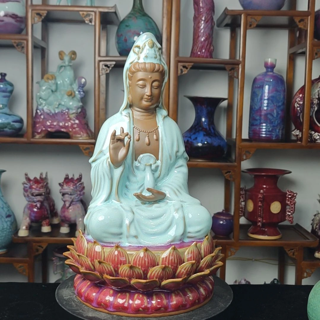 摆件钧瓷摆件神后镇钧瓷