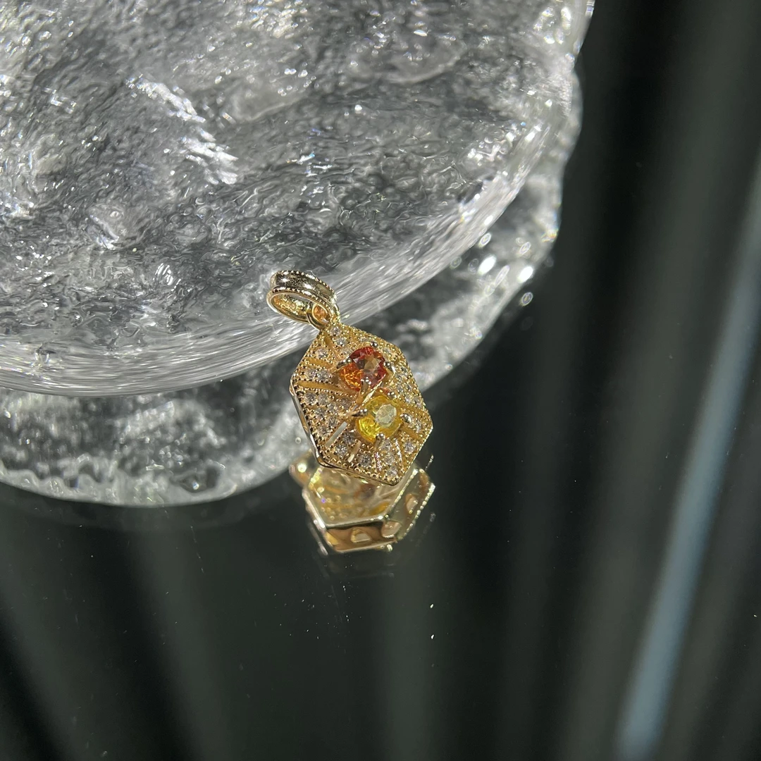 彩蓝宝吊坠s925多样性发其一 KT25111842