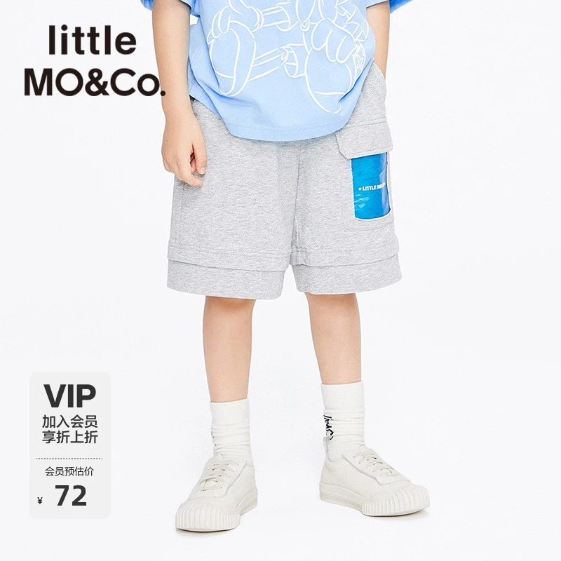 [防蚊裤]little moco童装宽松短裤夏季舒适薄款休闲裤#KBB2SOT047