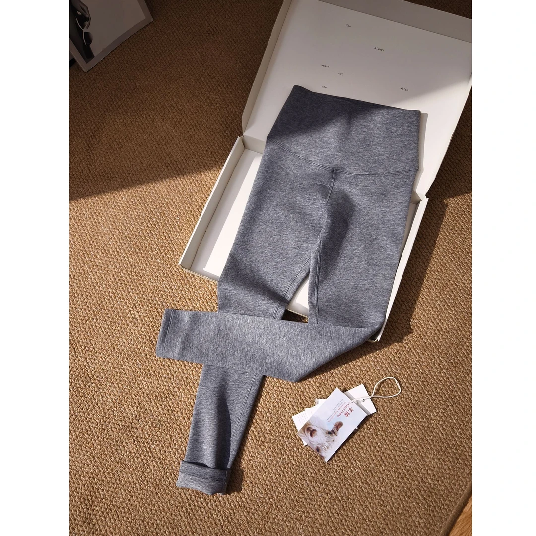 THE VEVER张大奕 莱赛尔精疏棉混纺山羊绒可外穿高腰保暖打底裤