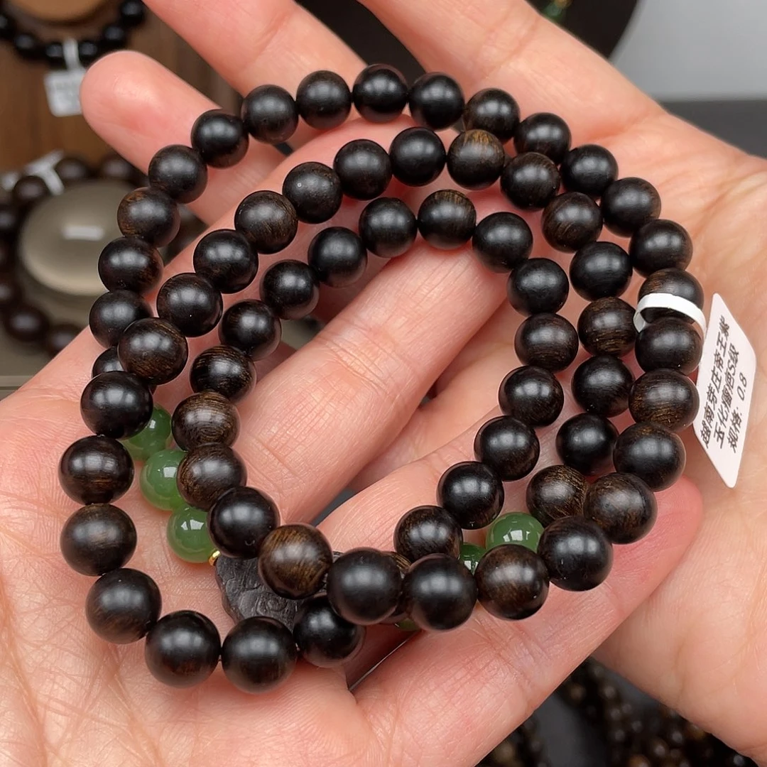 沉香手串A****l越南芽庄帝王紫0.8瘤疤