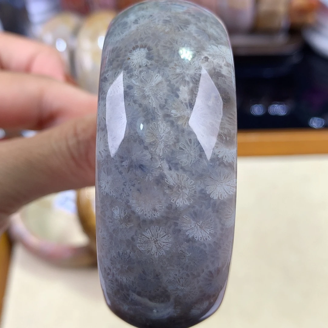 硅化珊瑚（珊瑚玉）未镶嵌吊坠(赠链)34号58.8圈口