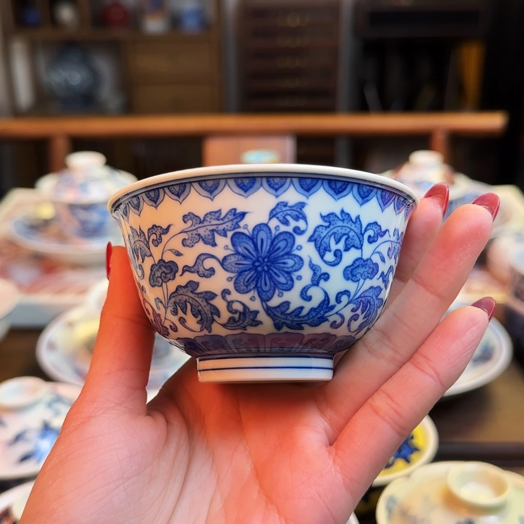 杯重工见山烧景德镇名窑口