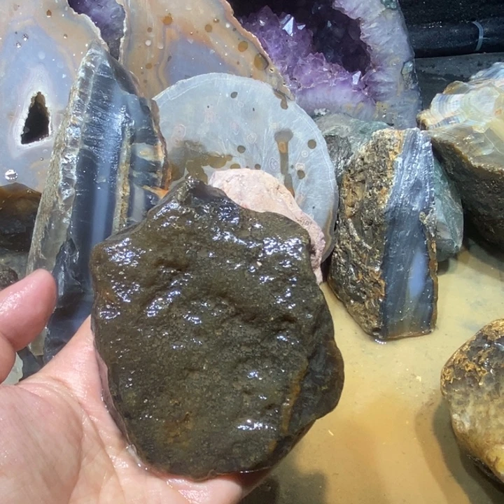 未镶嵌玛瑙/玉髓珠宝半成品