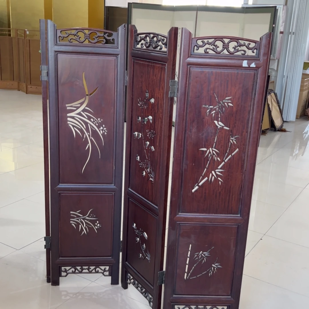 绘画屏风框画茶空间设计