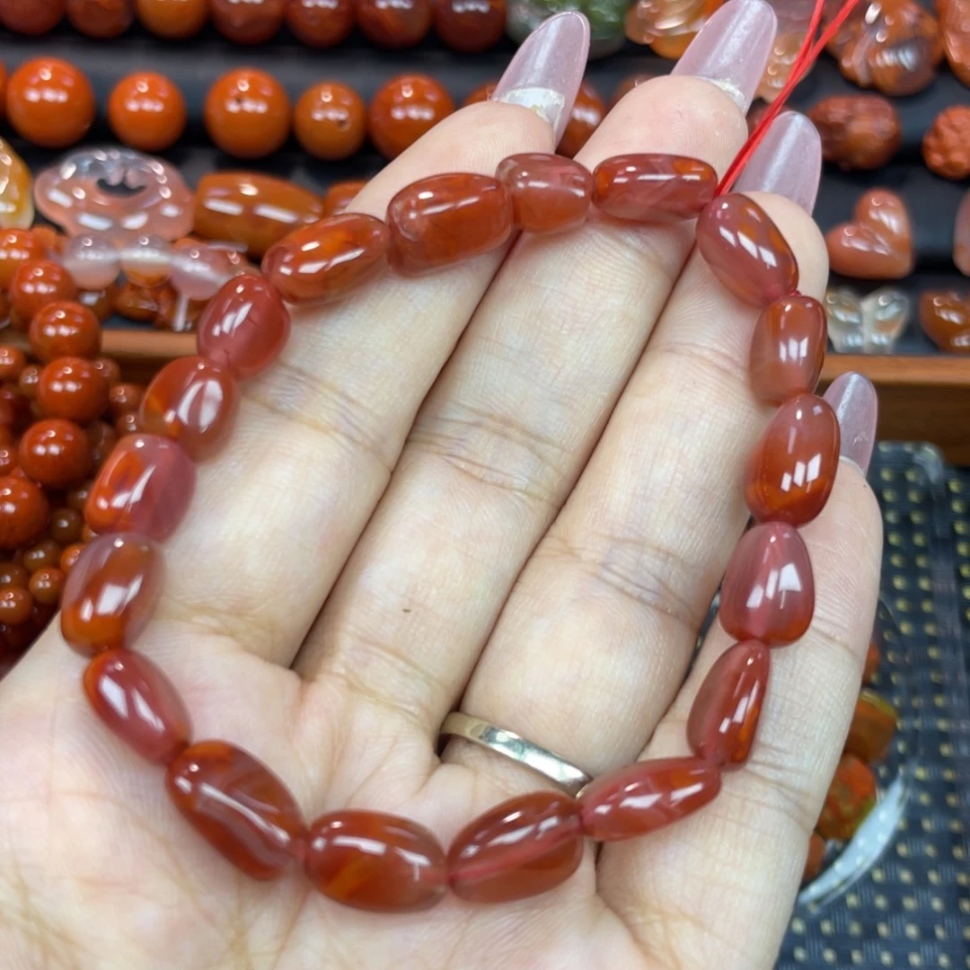 南红玛瑙未镶嵌颈饰随行单圈