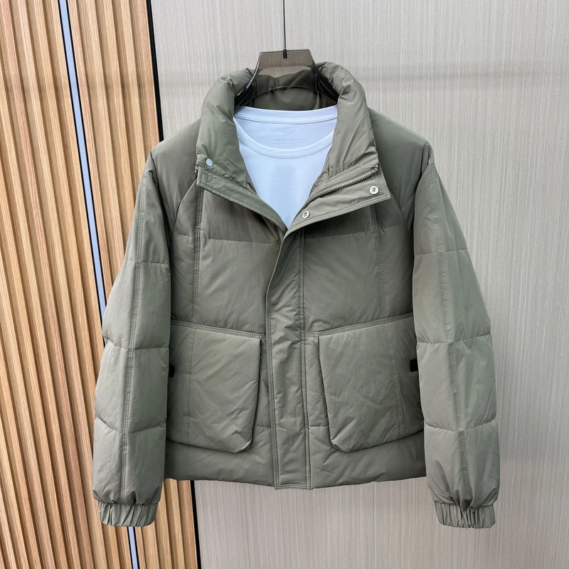 冬季新款立领外套男士潮流宽松加厚保暖面包服高端时尚男装冬